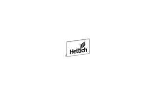Abdeckkappen mit Hettich-Logo zum Aufclipsen