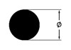 Edelstahlrund 6 mm (1.4571) 3 mtr. gez.