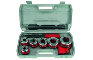 Schneidkluppen-Satz 9-tlg. für Rohr-Aussengewinde 1/4"-1 1/4" im Tragkoffer