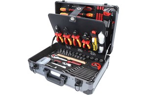 Elektriker-Werkzeugkoffer 1/4" + 1/2" E 128-tlg. KS Tools