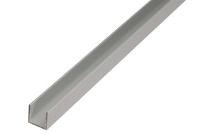 U-Profil speziell für 16 mm oder 19 mm starke Spanplatten Alu eloxiert Alberts