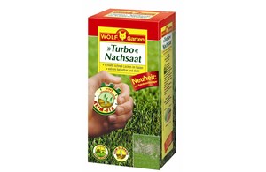 Nachsaat-Rasen mit Keimfix Wolf